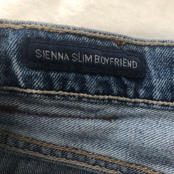 Lucky Brand Sienna Slim Boyfriend ripped Jeans 00 24 distressed denim - Picture 4 of 9